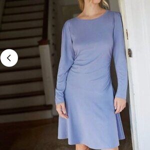 Anthropologie Blue Daily Practice Ruched Tshirt Dress XL